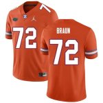 Men's Florida Gators #72 Josh Braun NCAA Nike Orange Authentic Stitched College Football Jersey ZFG0862QH